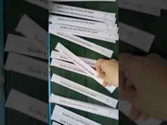 چوب‌های بامبو یکبار مصرف، محکم و صاف، بسته‌بندی شده جداگانه برای سوشی ژاپنی و غذاهای آسیایی، چوب‌