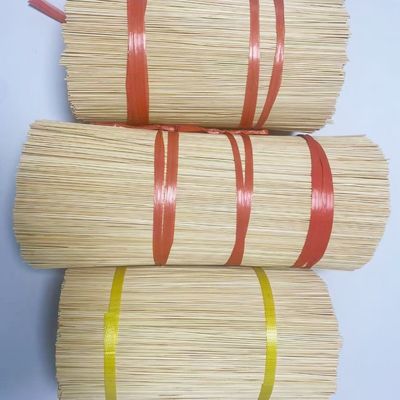 Custom Incense Sticks Raw Bamboo Stick 1.3mm Dia Materials 22cm 28cm 32cm 39cm Bamboo Incense Stick