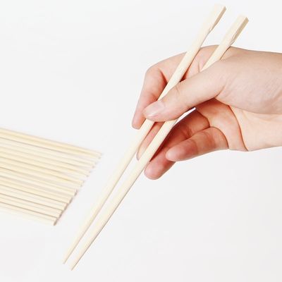 Custom Printed Disposable Cutlery Twin Disposable Bamboo Chopsticks for Restaurant Take Away