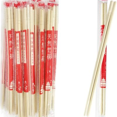 Eco-friendly Disposable Bamboo Chopsticks 100% Natural Moso Bamboo High Temperature Sterilization Insect-Resistant Round Bamboo Sushi Chopsticks