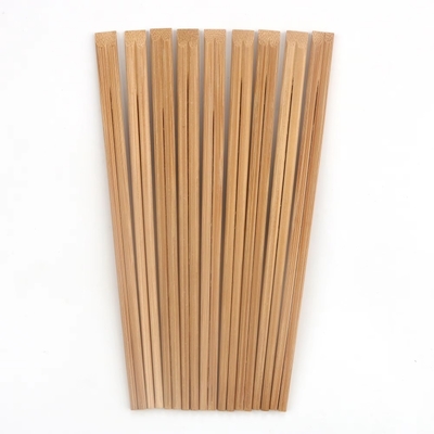 چوب خوردن بامبو یکبار مصرفی 21cm یا 24cm محیط زیست دوستانه غذاخوری کاربونیزه کامل بسته کاغذ